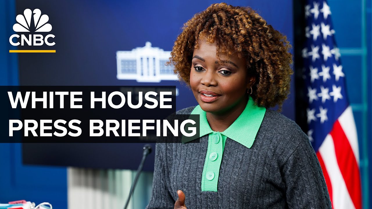 White House press secretary Karine Jean-Pierre holds briefing