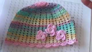 Летняя шапочка крючком. ( Summer hat crochet. ) Летняя шапочка крючком. ( Summer hat crochet. )