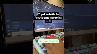 Top 4 websites to practice programming codes #coding #shorts