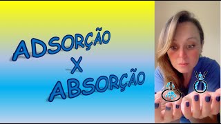 ADSORÇÃO X ABSORÇÃO