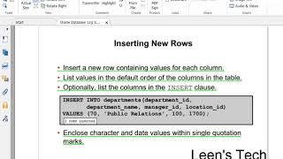 SQL 11g Tutorial in Bangla # 38 Add new rows to a table by using the INSERT statement