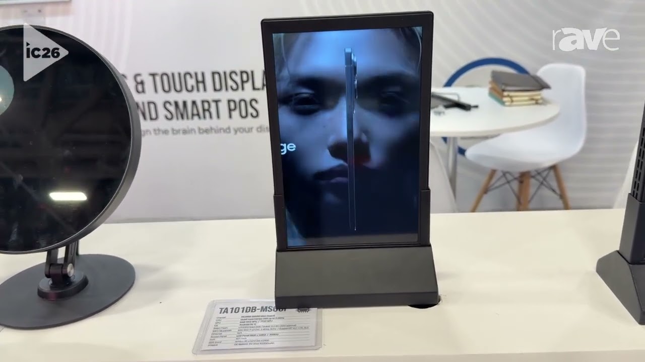 InfoComm 2026: Itemptech Talks About TA101DB table display with battery
