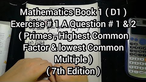 Mathematics Book 1 (D1) |  7th Edition | Exercise # 1 A | Q # 1 & 2 | Ifra Syed | in Urdu\Hindi
