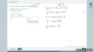 B2 2 1 Rewriting a linear equation in the form Ax + By = C