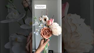 Easy Napkin Flower | Carnation Flower | flower making from paper | napkin flower #shorts #craft