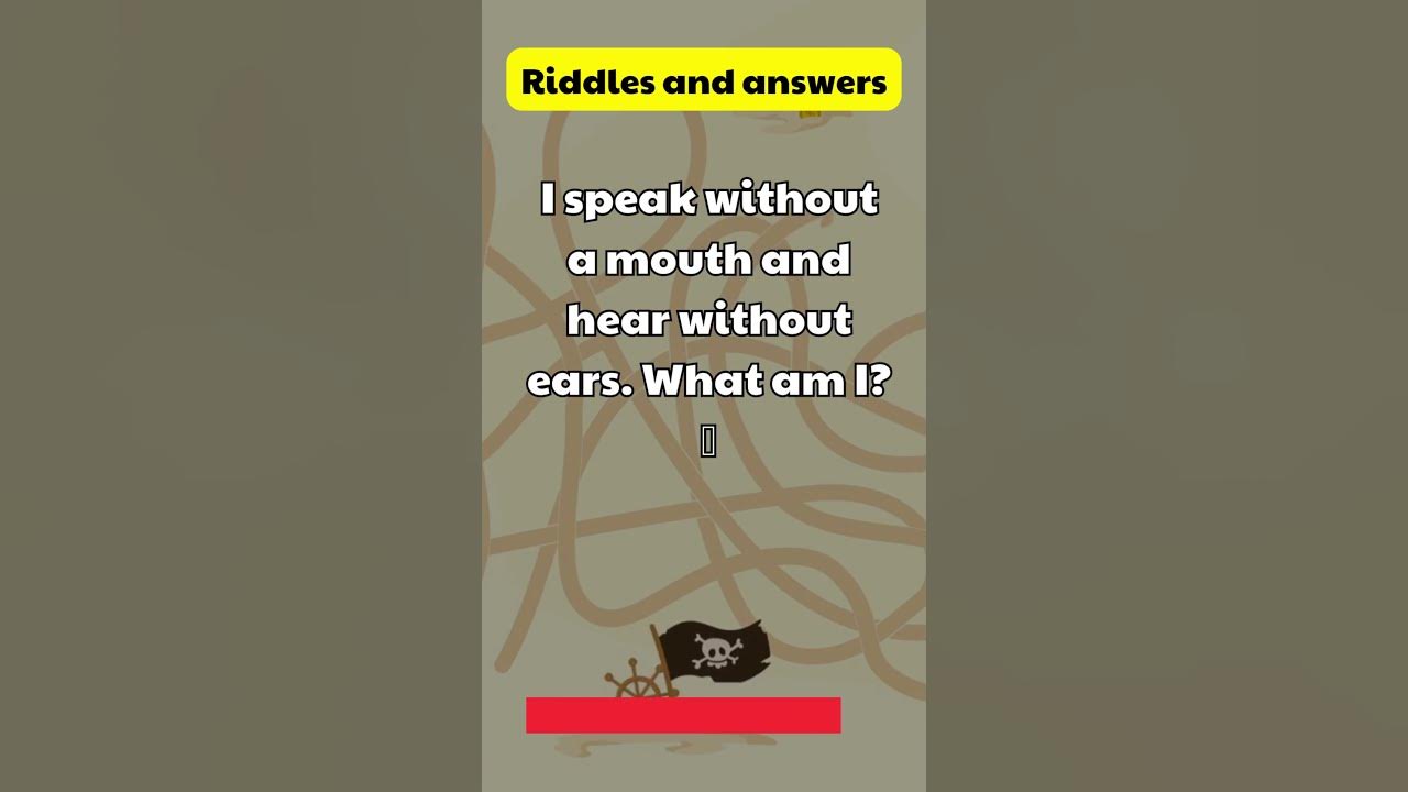 Riddle | I speak without a mouth and hear without ears. What am I? 🤔