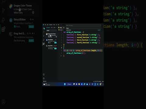 Dragan theme vs code extension #vscode #shorttoday #extension #javascript #shorts #shortvideo