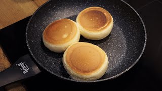 If you have 2 eggs and milk, make this recipe for Fluffy  Souffle Pancakes! Delicious Japanese food
