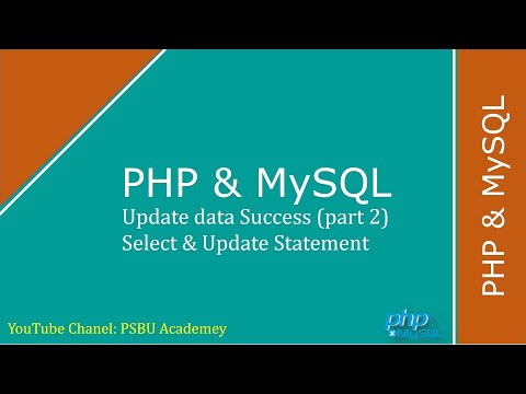 การ join ตาราง php  2022  PHP with MySQL Update Data (Update 2 Success) Part 5