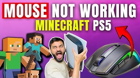 How to Fix Mouse Not Working on Minecraft PS5 ⚡#minecraft #ps5