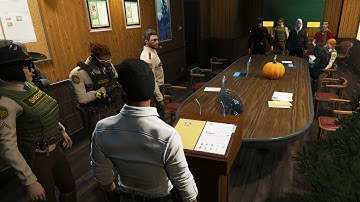 Brian Tells BCSO to Be Aware of People With Military Equipment Roaming Around The City! | NoPixel RP