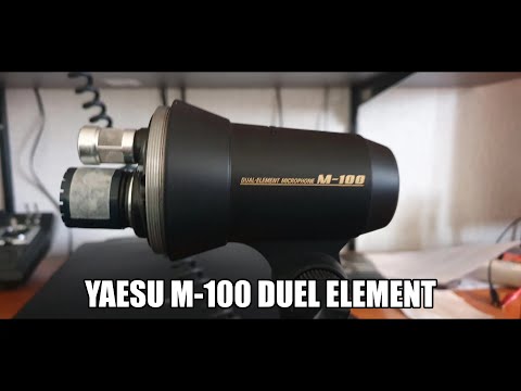 YAESU M-100 DUEL ELEMENT MICROPHONE,,,CLOSE UP AND AUDIO TEST🤔POWERED BY  THE YAESU FT 2000...PART 1