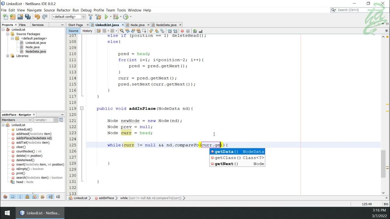26 - Linked Lists: Create LinkedList Class (Java) Part 06 - YouTube