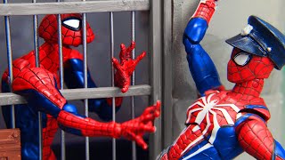 Spider-man No Way Home Prison Break vs Spider-man Police | Figure Stop Motion