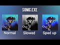 SONIC EXE ALL VERSIONS OLD 