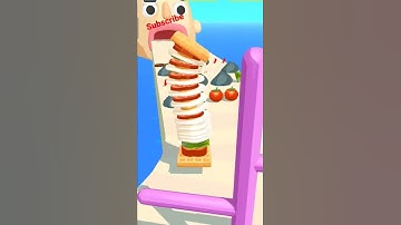 Sandwich runner - walkthrough - All levels (Android, iOS) #short mobile games #youtubeshorts