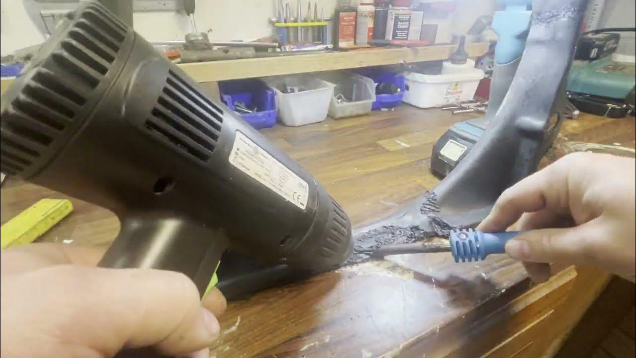 Plastic welding DIY fixing a broken radiator fan shroud! YouTube