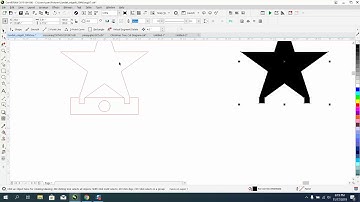 Corel Draw Tips & Tricks Christmas Tree cut out Part 5 Star