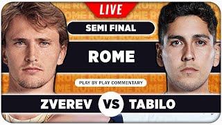 ZVEREV vs TABILO • ATP Rome 2024 SF • LIVE Tennis Play-by-Play Stream