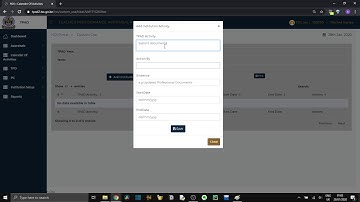 HOW TO FILL TSC ONLINE TPAD - Calendar of Activities