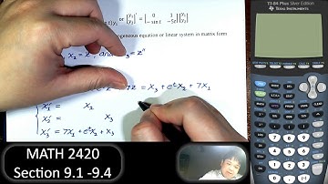 Differential Equations - Section 9.1 -  9.4