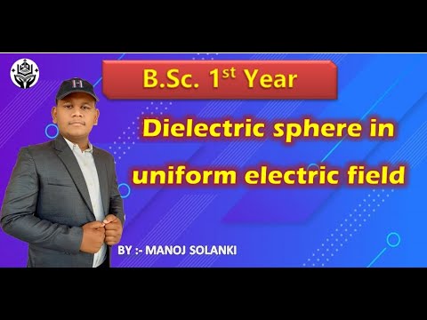 Dielectric sphere in uniformly electric field. - YouTube