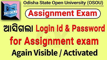 Osou assignment exam // Assignment Exam // Osou Exam 2022 / Osou Exam 2021 / Odia knowledge Academy