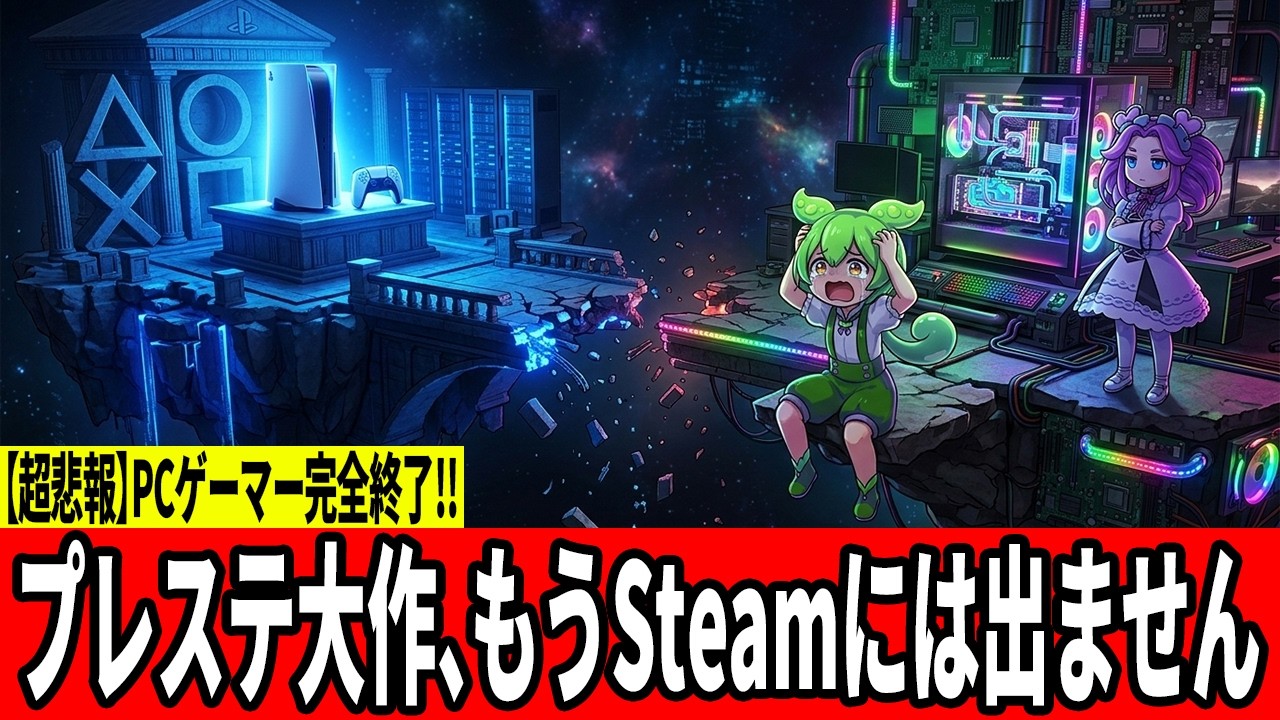 なぜソニーはPC市場を捨てるのか？次世代Xboxの「Steam対応」が引き起こす最悪のシナリオ【ずんだもん】