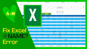 Excel #NAME? error