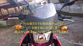 ＣＲＦ２５０Ｍ　１７　フロント　カウル　スクリーン　自作　激安