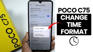 How to Change Time Format In Poco C75