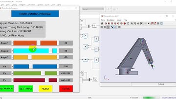 Mô phỏng Động học thuận - nghịch tay máy