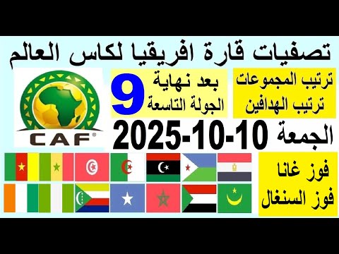السنغال و غانا فازوا في تصفيات كاس العالم تعرف علي ترتيب تصفيات افريقيا و ترتيب الهدافين