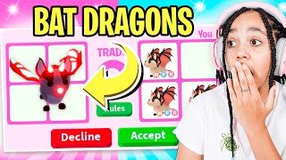 what people trade for a mega neon bat dragon legendary pet in adopt me roblox