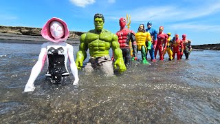 AVENGERS SUPERHERO STORY, TEAM HULK VS MARVEL'S SPIDER-MAN 2, IRONMAN VS THANOS, VENOM, AQUAMAN