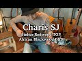 Charis sj guitar african blackwood bs redwood top  