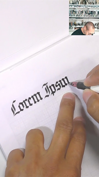 Gothic Textualis Quadrata Flourishing 01