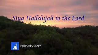 Sing Hallelujah to the Lord. In English song