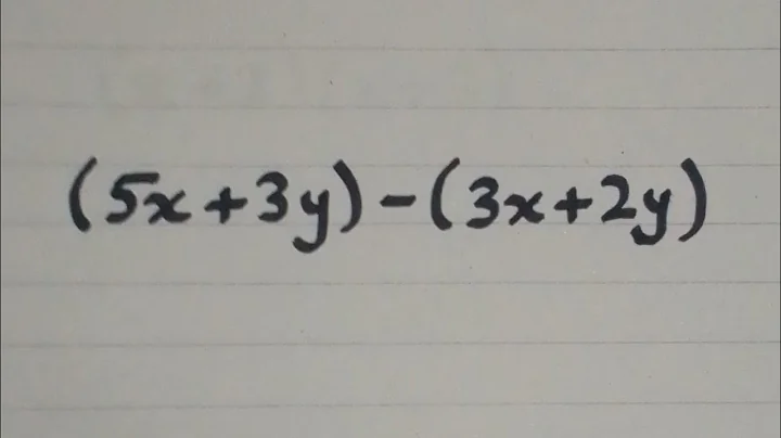 (5x+3y)-(3x+2y) || Subtraction of Algebraic Expressions