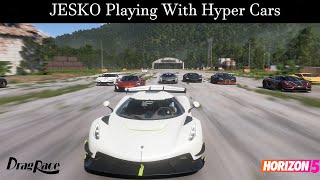 "NO ONE CAN TOUCH ME" Koenigsegg Jesko Destroying Cars on 1 mile drag Forza horizon 5 Drag Battle