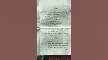 crsu b.sc chemistry {inorganic } 3rd sem question paper dowanload