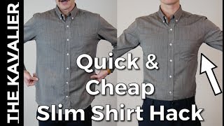 Slim Your Shirts Without Sewing or a Tailor - ZipSeam Review