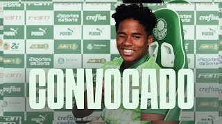 ENDRICK É CONVOCADO PARA A SELEÇÃO E AGRADECE AO PALMEIRAS