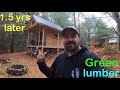 Tiny House Built with Green Lumber and Floating Foundation
