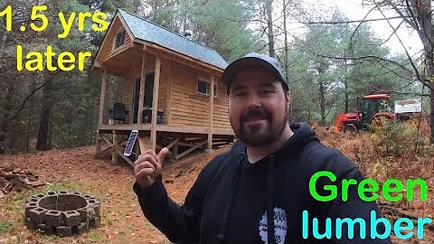 Tiny House Built with Green Lumber and Floating Fo...