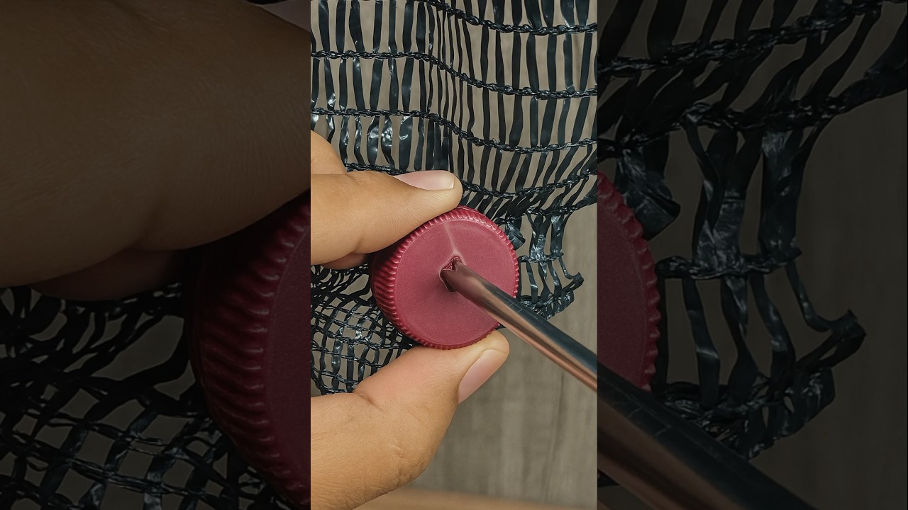 How to Tie a Net Super Strong Using a Bottle Cap! 