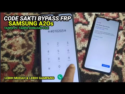 CODE SAKTI UNTUK BYPASS FRP ACCOUN GOOGLE SAMSUNG A20S TANPA COMPUTER TANPA FILE