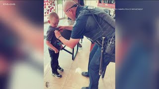 Good news: Kuna boy gifted electric scooter, Nampa Police make aspiring officer's day