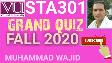sta301 grand quiz fall 2020