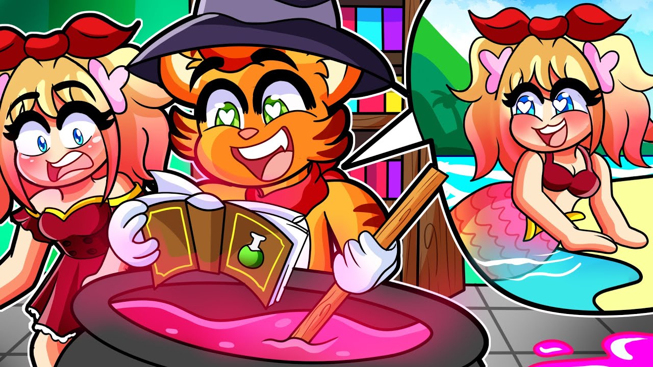 MINECRAFT PERO CONVIERTO A MI AMIGA EN SIRENA 😍 | SRGATO X FLOR COMO CREAR UNA SIRENA EN MINECRAFT